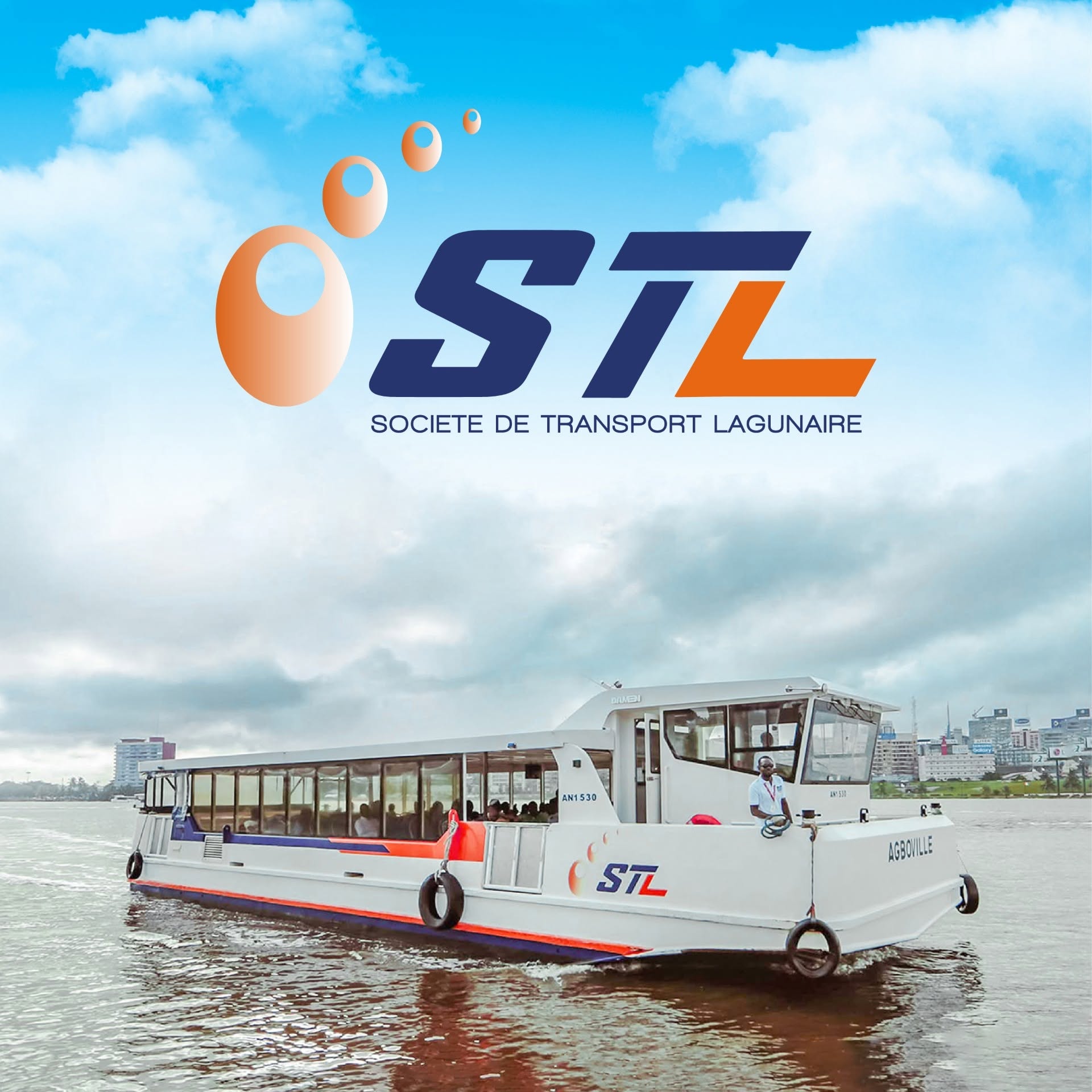Bateau-bus STL sur la lagune